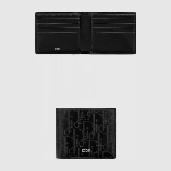디올 머니 클립 지갑 2ESBH - 허시백